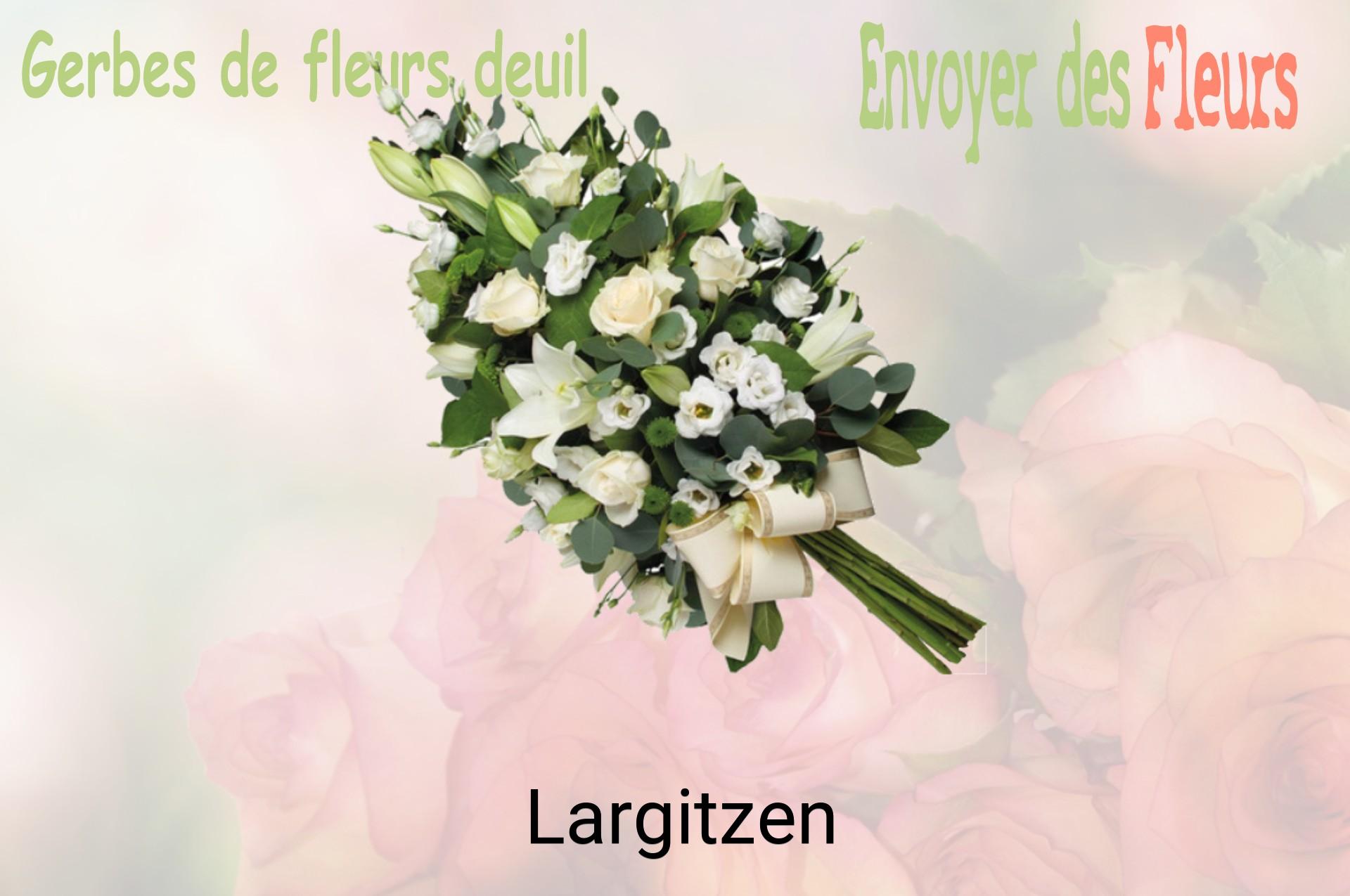 Gerbe de fleurs de deuil livrée à Largitzen